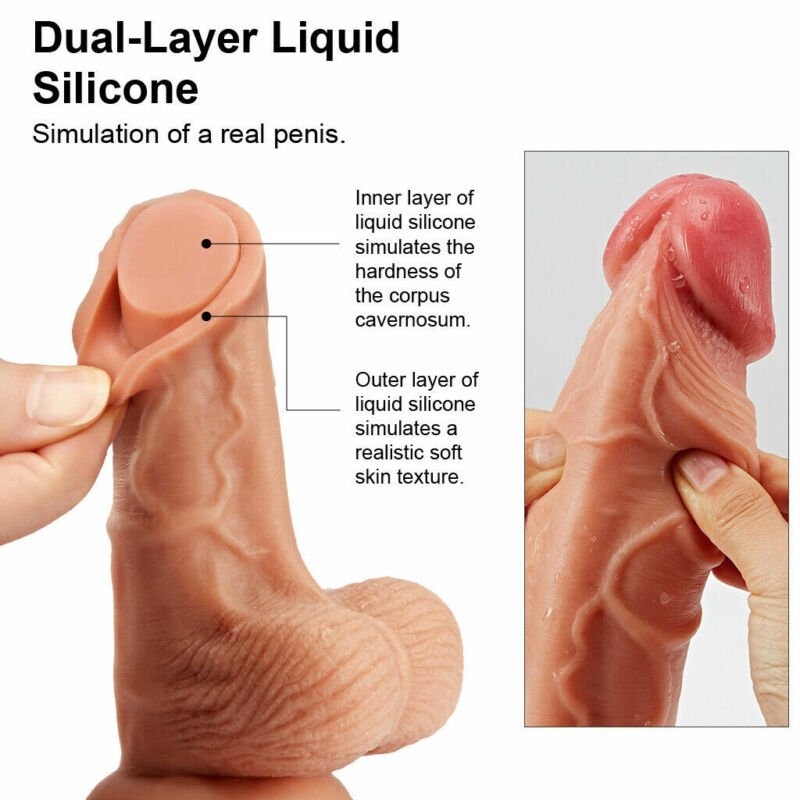 Fake Silicone Dildo 35cm Khổng Lồ Da Thật Đỉnh