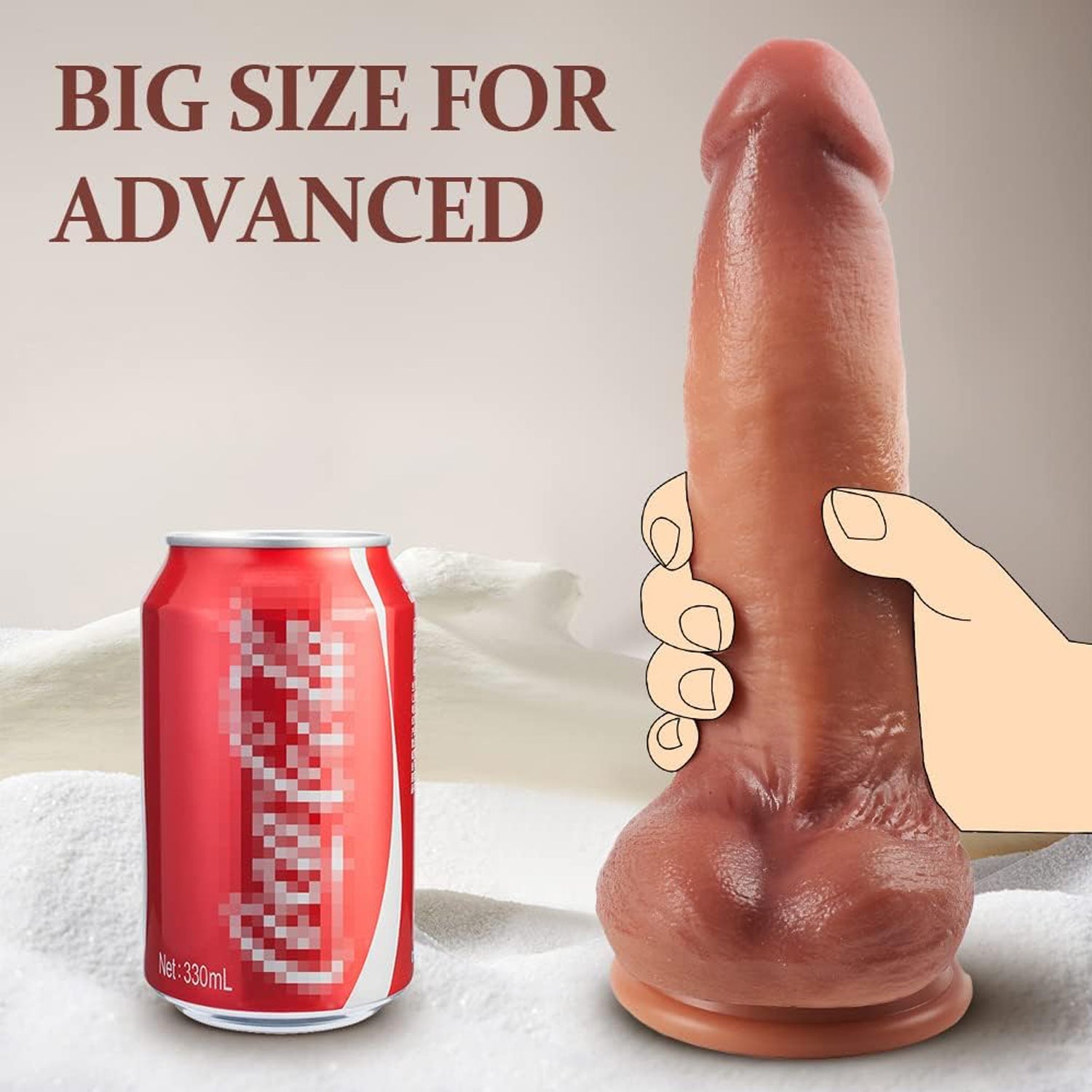 Strap On Dildo 10 Inch Khổng Lồ Da Thật Đỉnh Cao