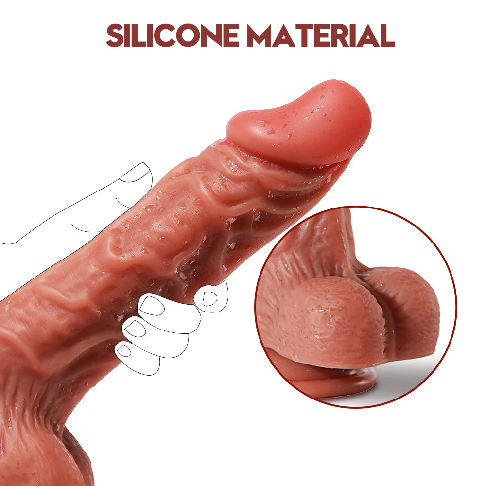 Dildo 19.5cm Thực Tế Mềm Da 4.5cm Rẻ Siêu Chất