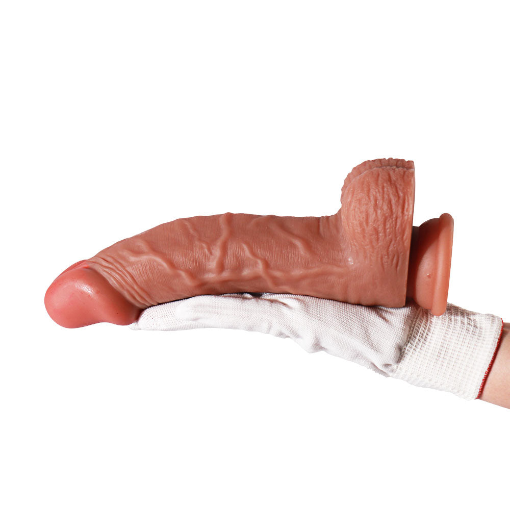 Dildo Silicone Lỏng 8 Inch Thịt Tươi Mềm Mịn Thật