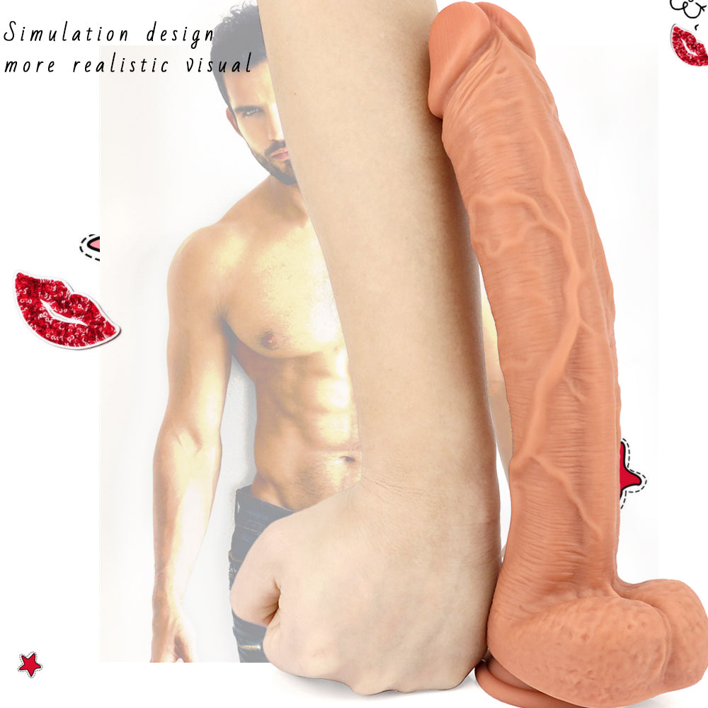 Dildo Khổng Lồ 30cm Siêu Mềm Gân Nổi Thỏa Mãn Đỉnh Cao