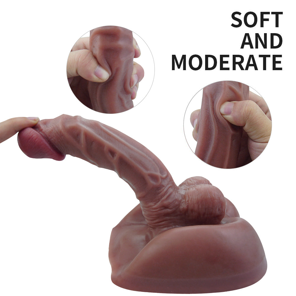 Real Penis Dildo Gay 22cm 4cm Base Mạnh Mẽ Nam