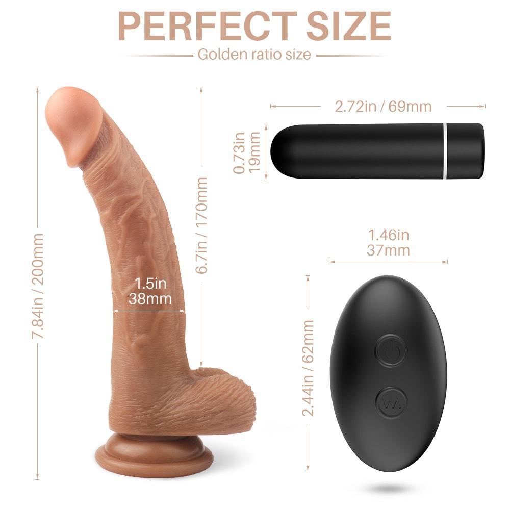 Dildo Remote Hút Rung Xoáy Khoái Cảm Liên Tục Nữ
