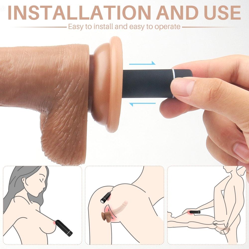 Dildo Remote Hút Rung Xoáy Khoái Cảm Liên Tục Nữ