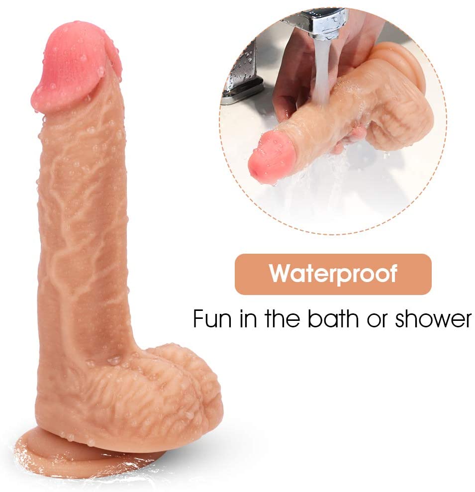 Dildo Beginner 7.5" Thực Tế Gân Siêu Dễ Dùng