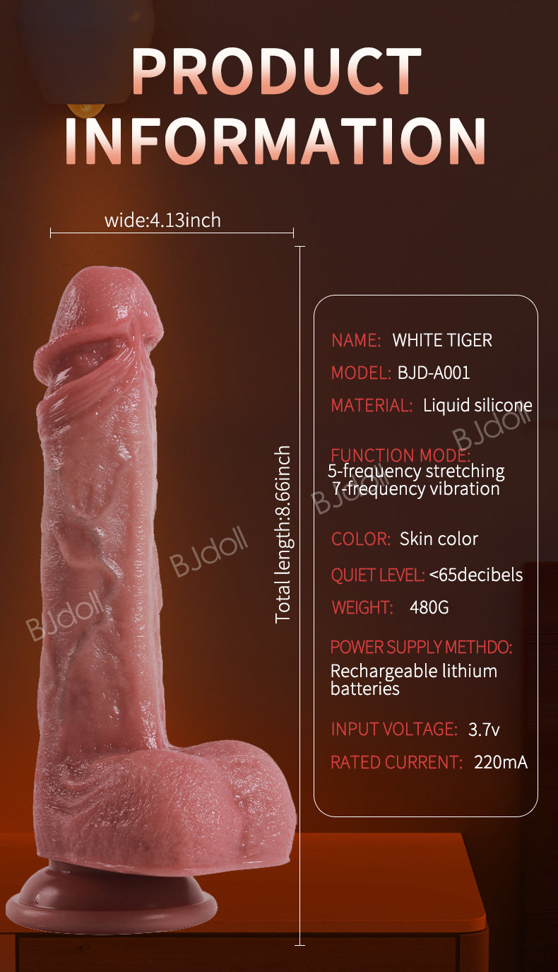 Dildo Rung 9 Inch Đâm Tự Động Siêu Mềm 7 Chế Độ Sướng