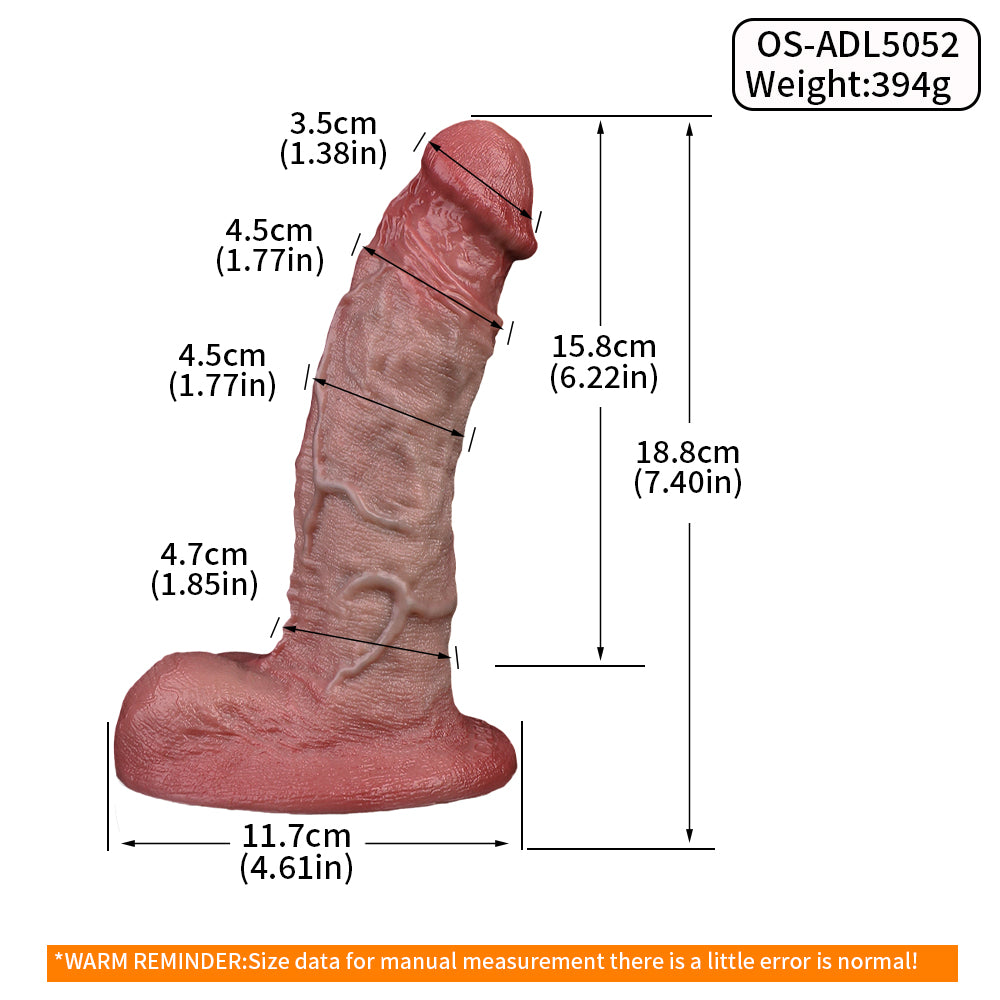 Dildo Bopara 7Inch Dual Density Thực Tế Hùng Mạnh Đỉnh Cao
