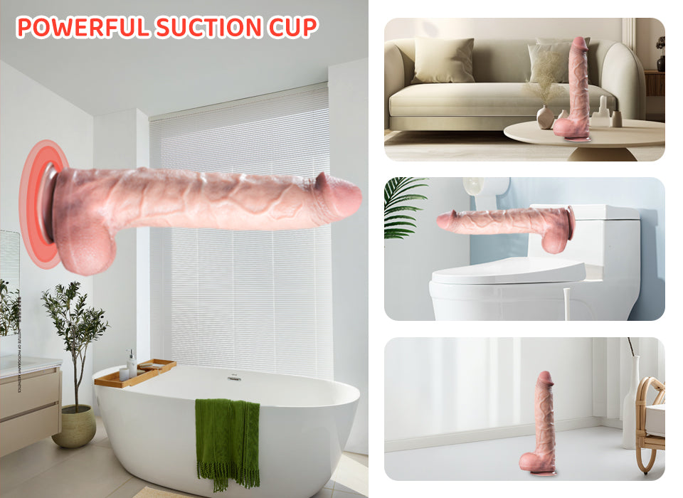 Dildo Big Dick Realistic Silicone Lớn Dài Mềm Thật Nứng
