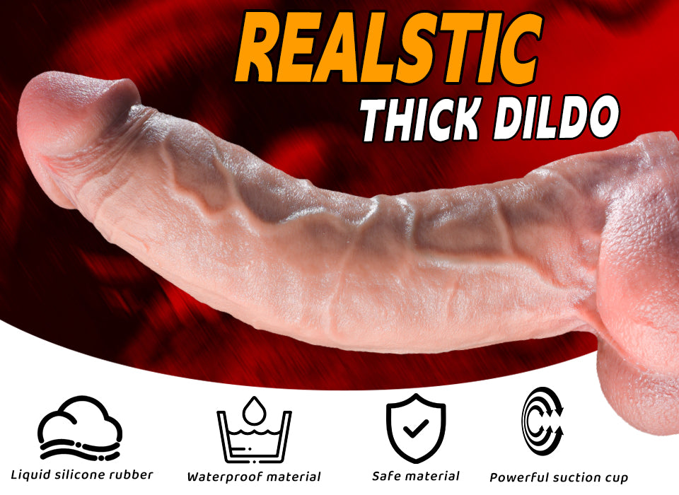 Dildo Big Dick Realistic Silicone Lớn Dài Mềm Thật Nứng