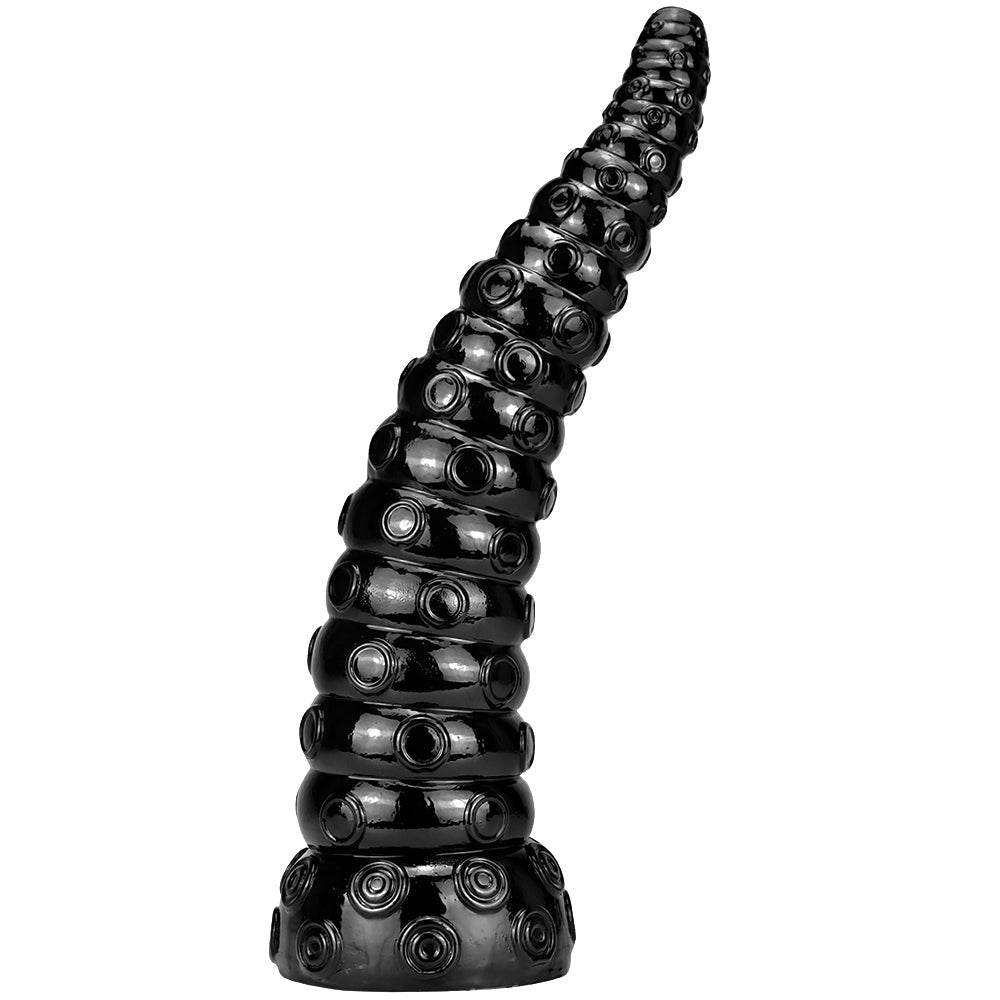 Tentacle Dildo Đen 15 Inch Hút Siêu Dài Kết Cấu