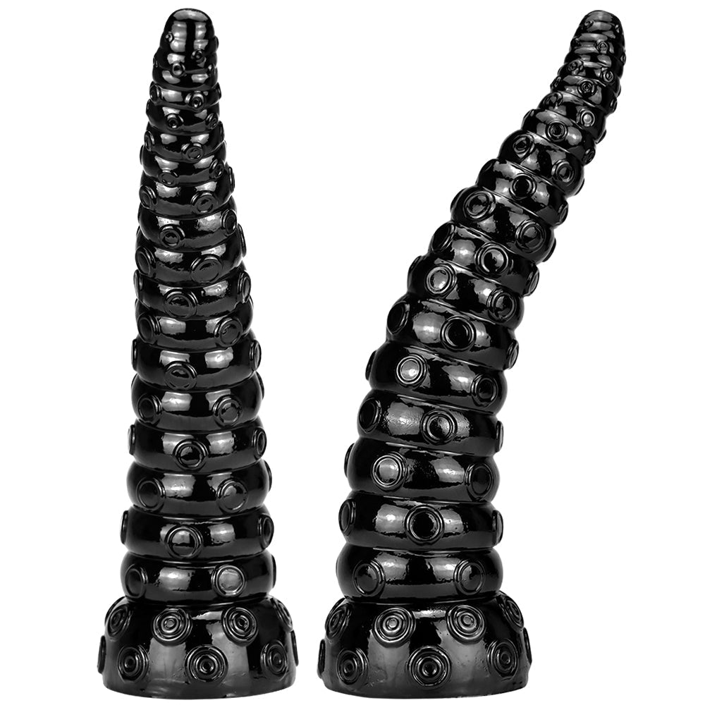 Tentacle Dildo Đen 15 Inch Hút Siêu Dài Kết Cấu