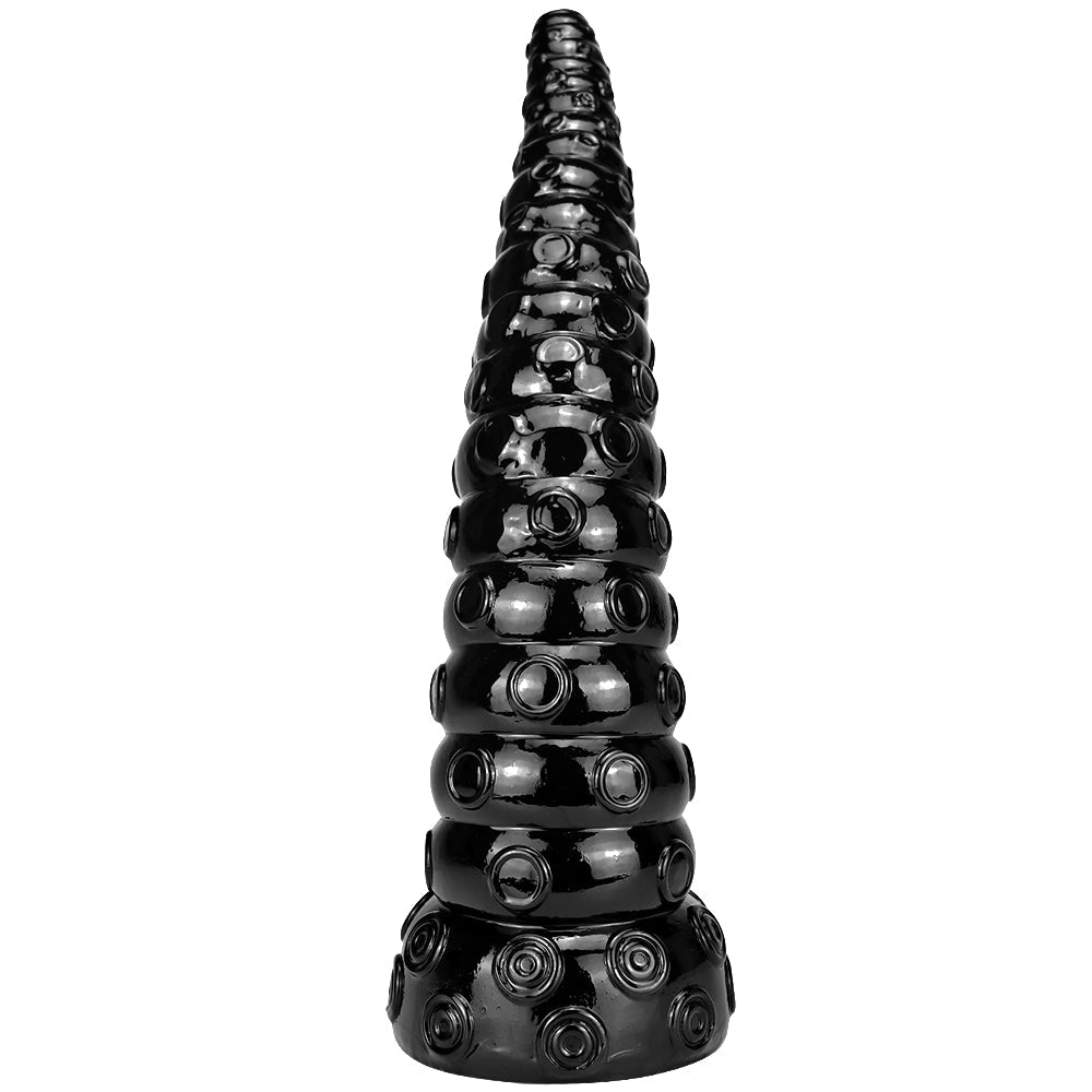 Tentacle Dildo Đen 15 Inch Hút Siêu Dài Kết Cấu