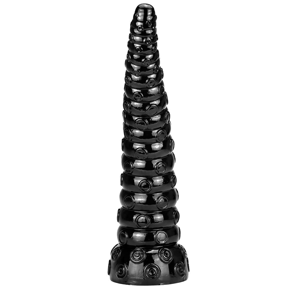 Tentacle Dildo Đen 15 Inch Hút Siêu Dài Kết Cấu