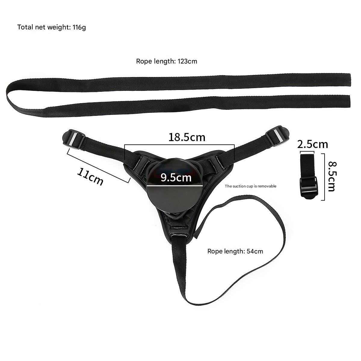 Strap On Black Suction Harness Đen Đa Năng Hấp Dẫn