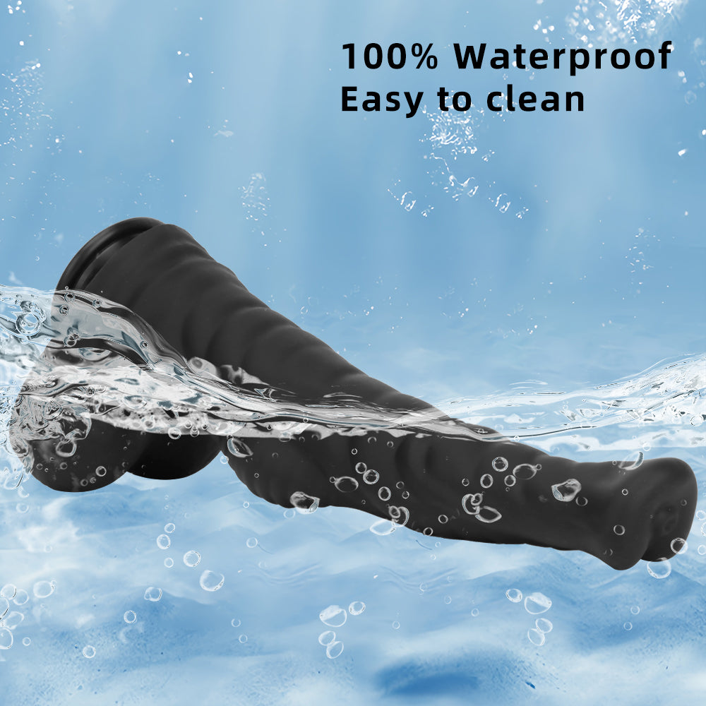 Dildo Ngựa Silicone Đen 16