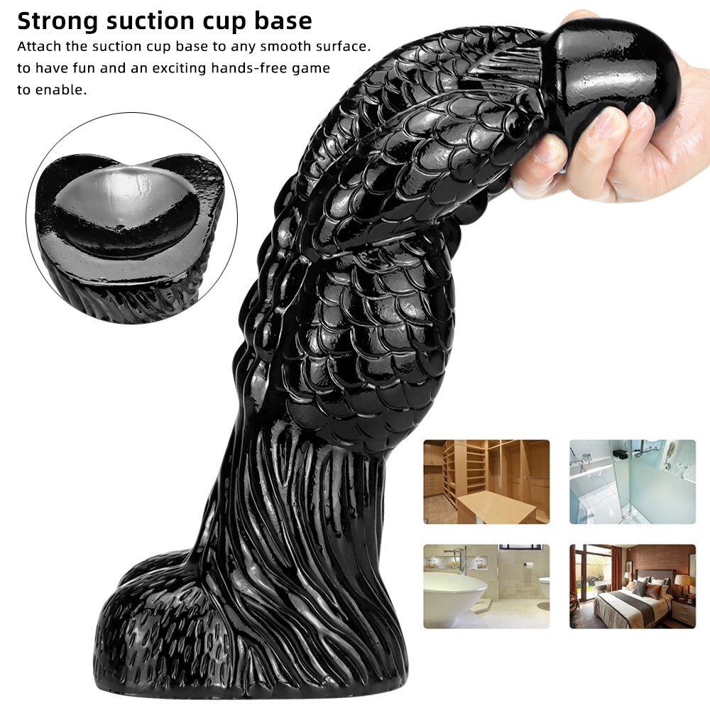 Rồng Đen Dildo 37cm Khổng Lồ Mô Phỏng Siêu Thật Rồng Đen Dildo 37cm Khổng Lồ Mô Phỏng Siêu Thật