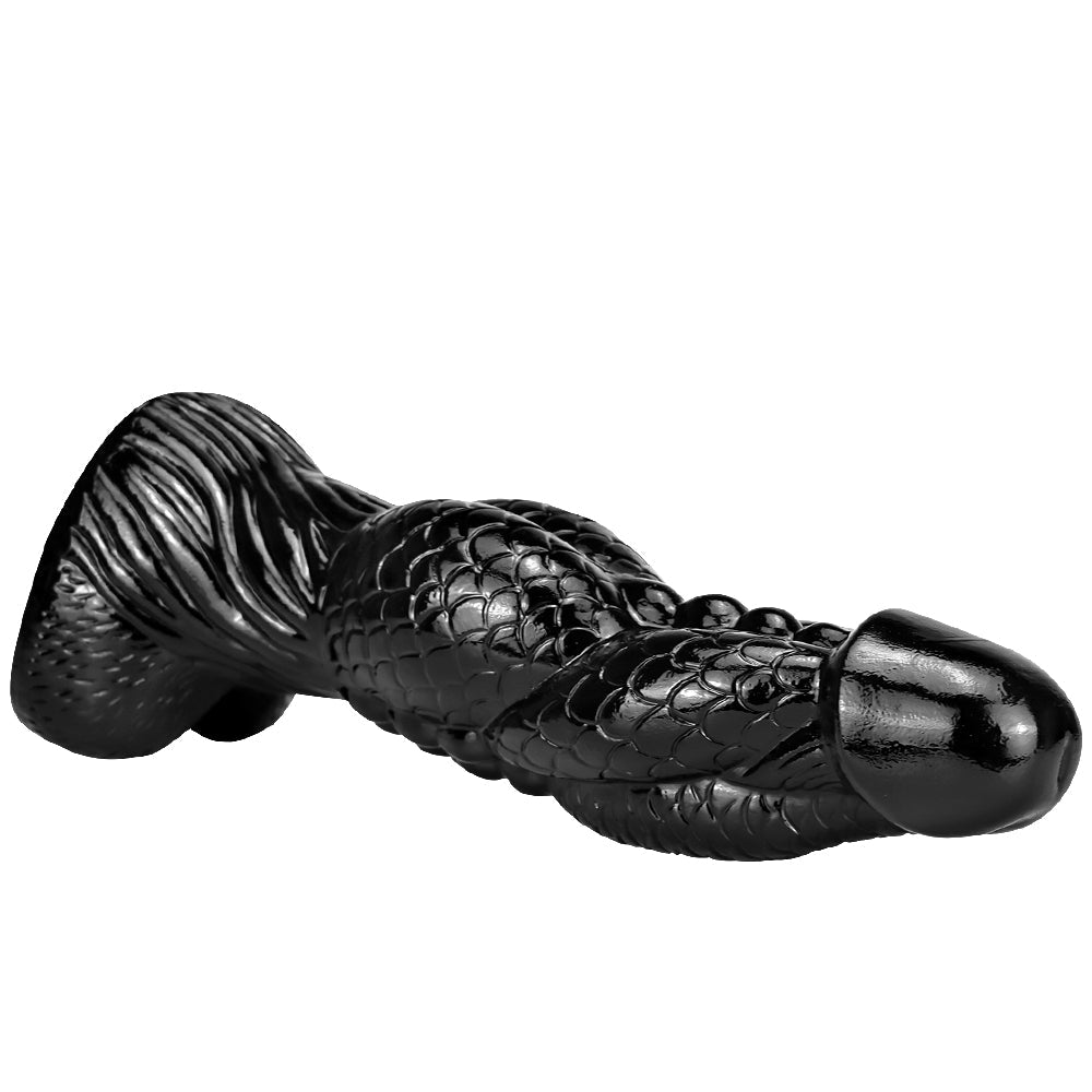 Rồng Đen Dildo 37cm Khổng Lồ Mô Phỏng Siêu Thật