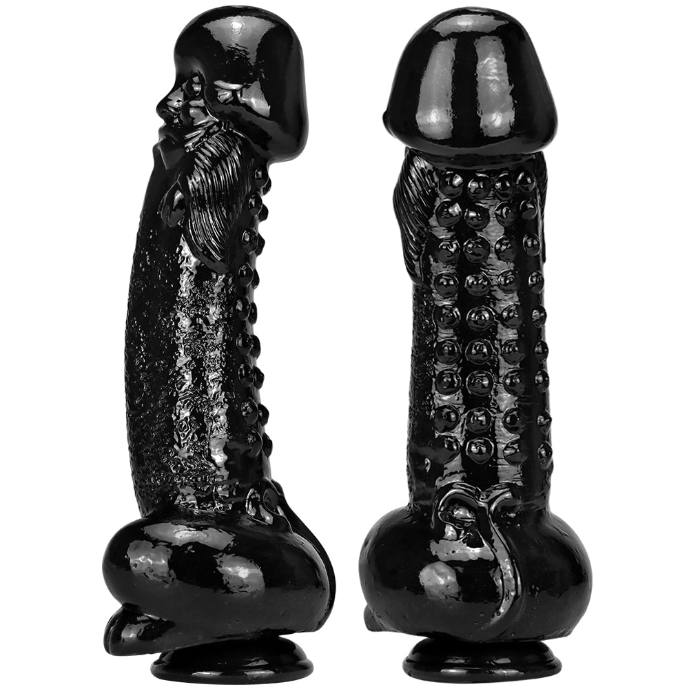 Alien Dildo Đen 11 Inch Lớn Bald Huyền Thoại Siêu To Khủng
