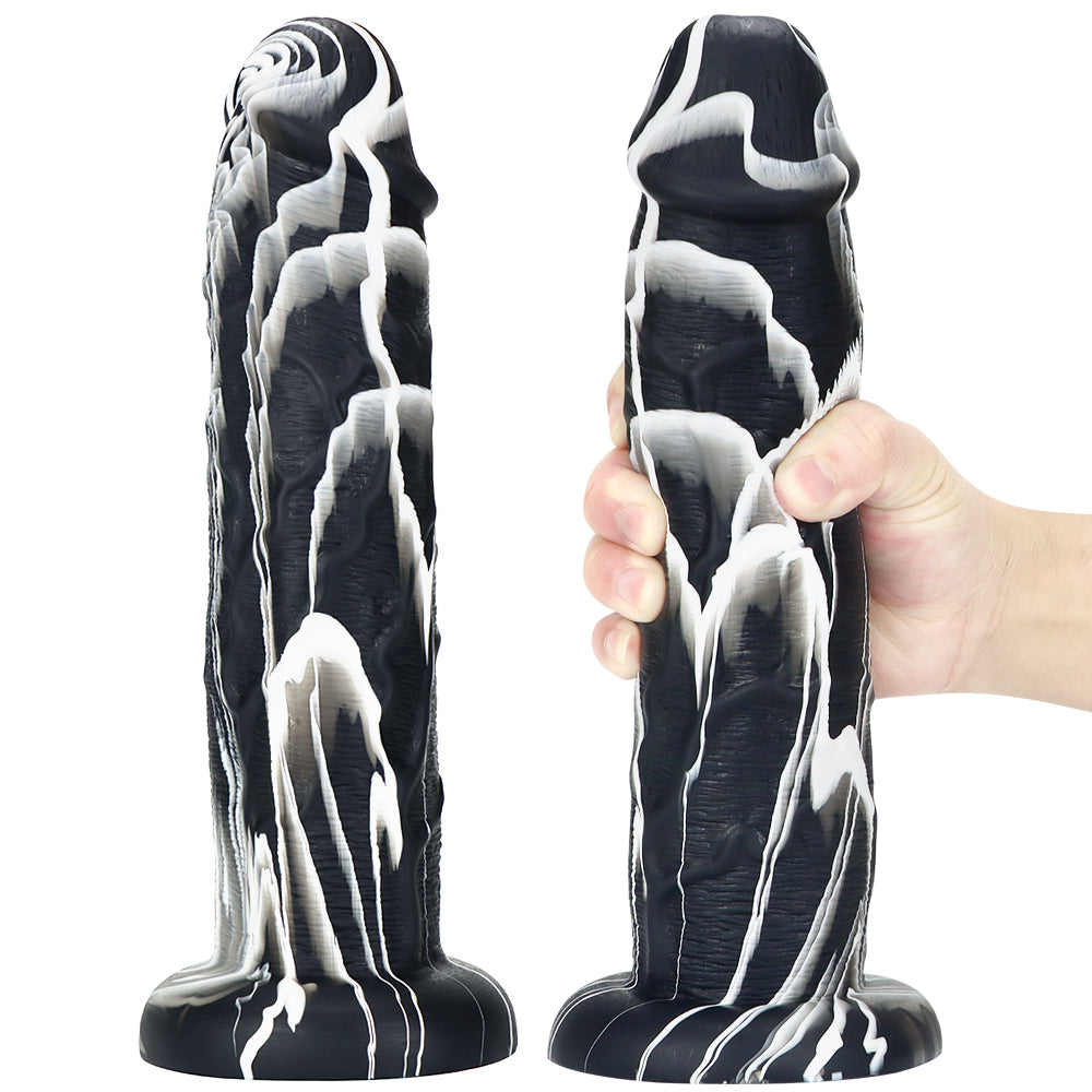 Dildo 10 Inch Khủng 6cm Đa Màu Đen Trắng Đầy Đặn