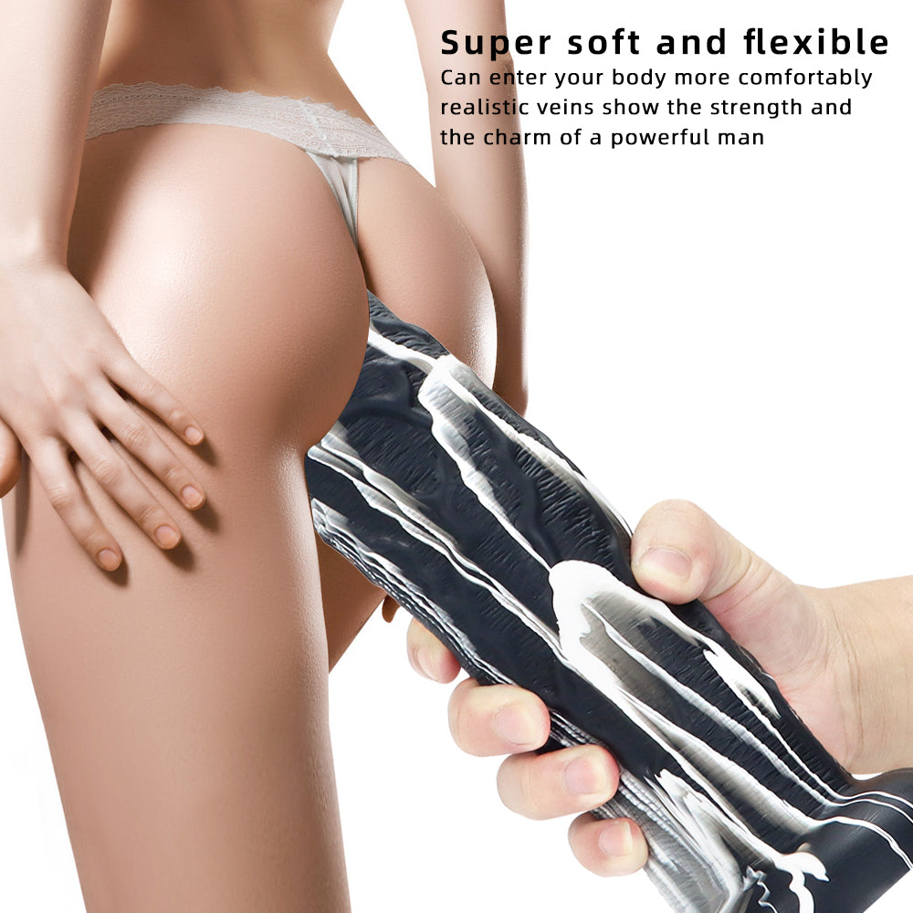 Dildo 10 Inch Khủng 6cm Đa Màu Đen Trắng Đầy Đặn