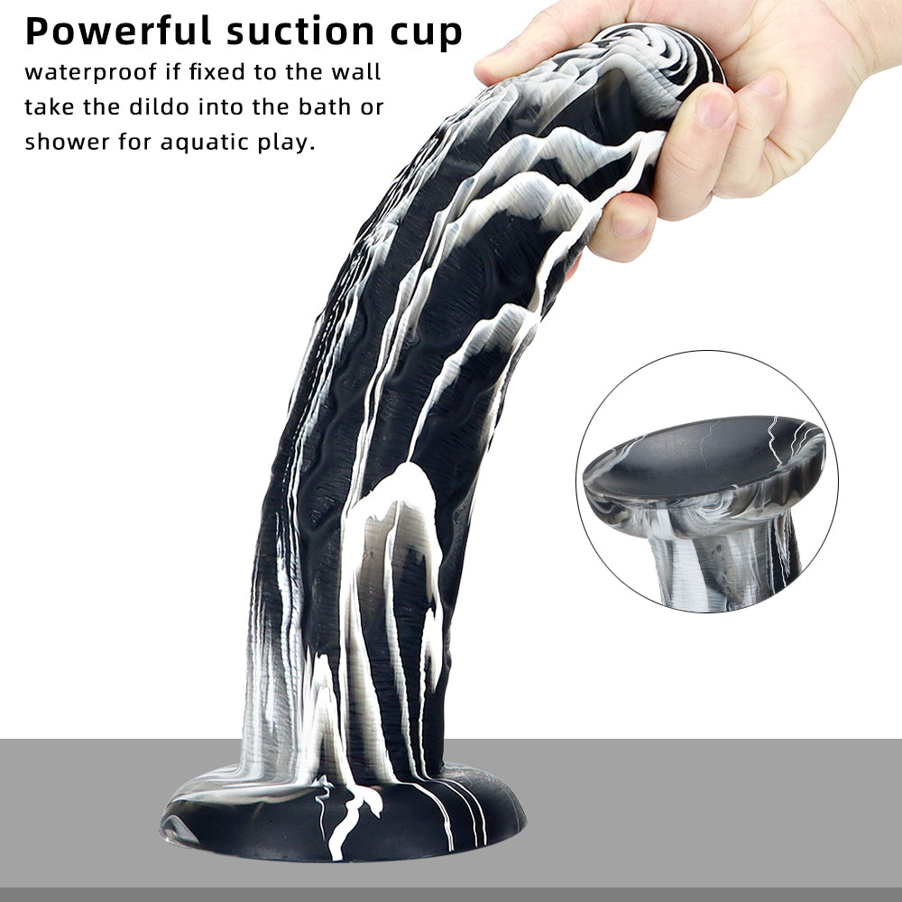 Dildo 10 Inch Khủng 6cm Đa Màu Đen Trắng Đầy Đặn