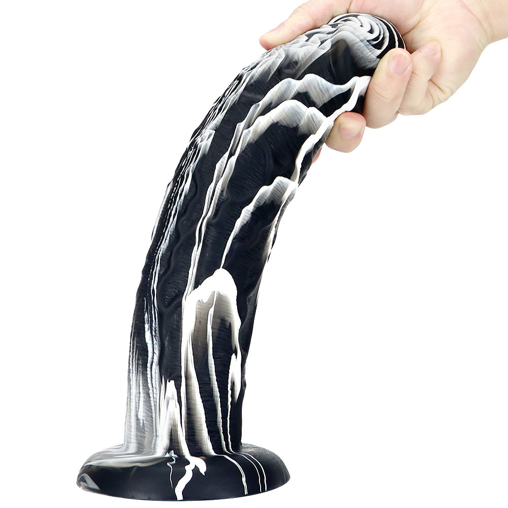 Dildo 10 Inch Khủng 6cm Đa Màu Đen Trắng Đầy Đặn