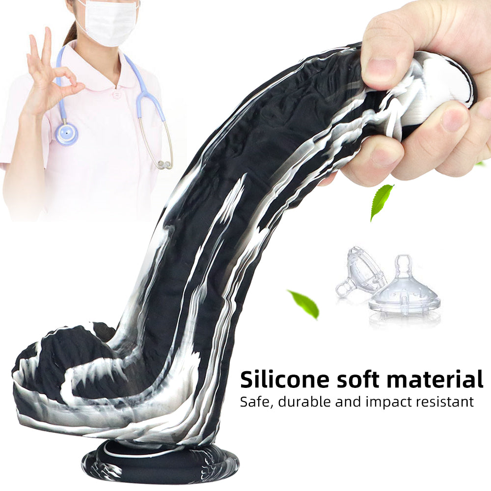 Dildo 25cm Khổng Lồ Dày Đa Màu Lấp Đầy Hoàn Hảo