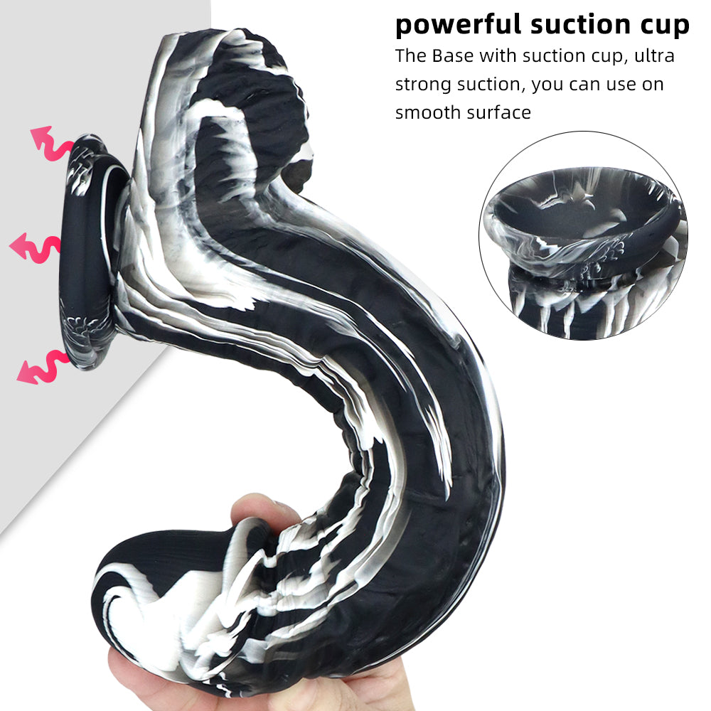 Dildo 25cm Khổng Lồ Dày Đa Màu Lấp Đầy Hoàn Hảo