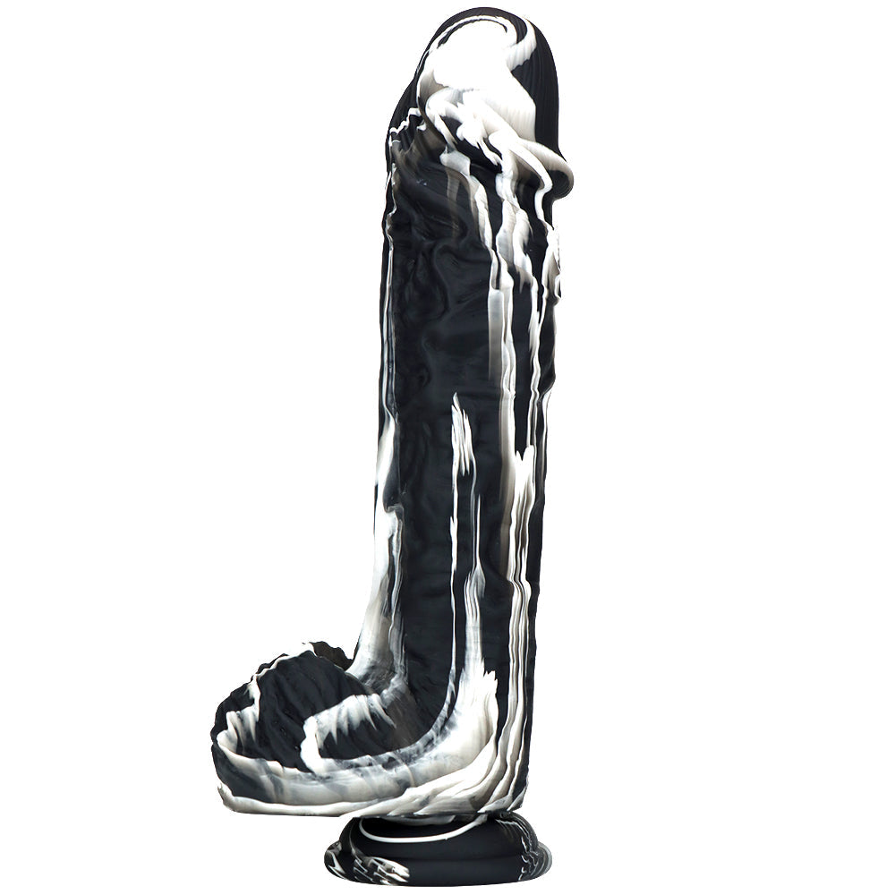 Dildo 25cm Khổng Lồ Dày Đa Màu Lấp Đầy Hoàn Hảo