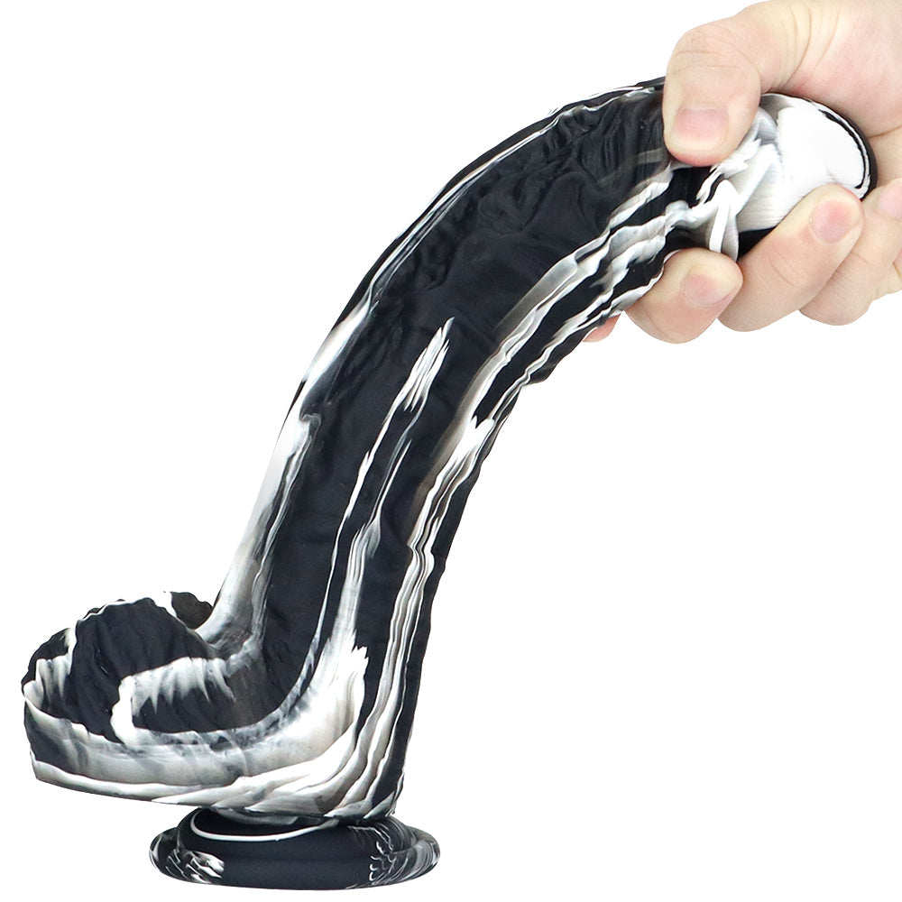 Dildo 25cm Khổng Lồ Dày Đa Màu Lấp Đầy Hoàn Hảo