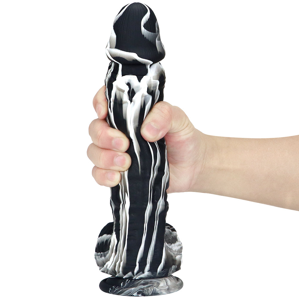 Dildo 25cm Khổng Lồ Dày Đa Màu Lấp Đầy Hoàn Hảo