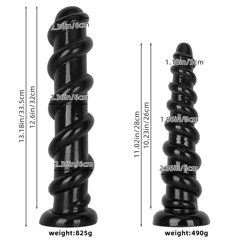 Dildo Black Spiral Xoắn 13
