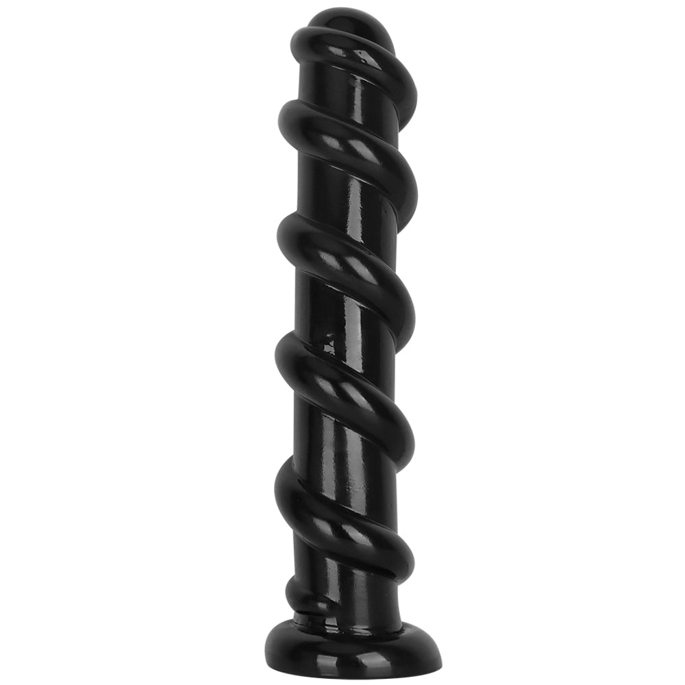 Dildo Black Spiral Xoắn 13" Siêu Dày Kích Thích Mọi Lỗ