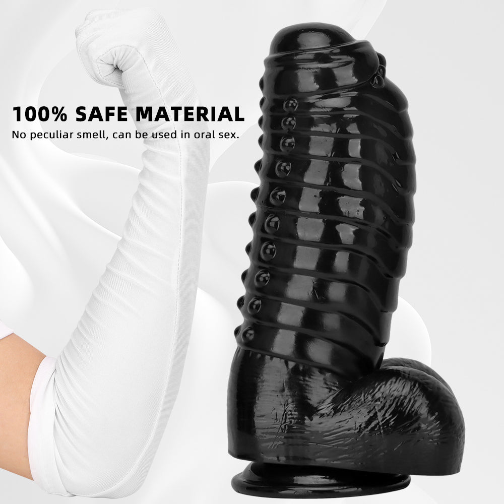 Dildo Dragon Đen 33cm Nổi Khổng Lồ Hoang Dã Mạnh Mẽ