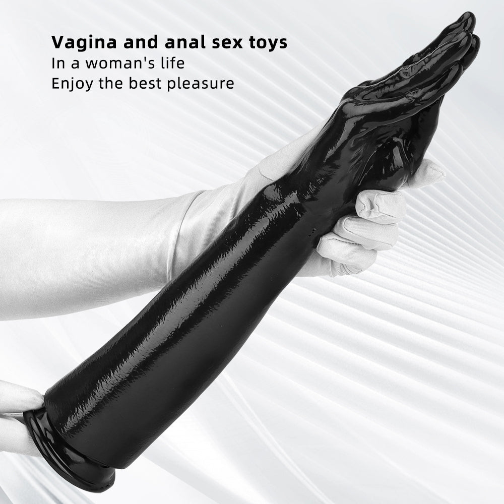 Fist Dildo Tay Đen 42.5cm Siêu Dài Thực Tế