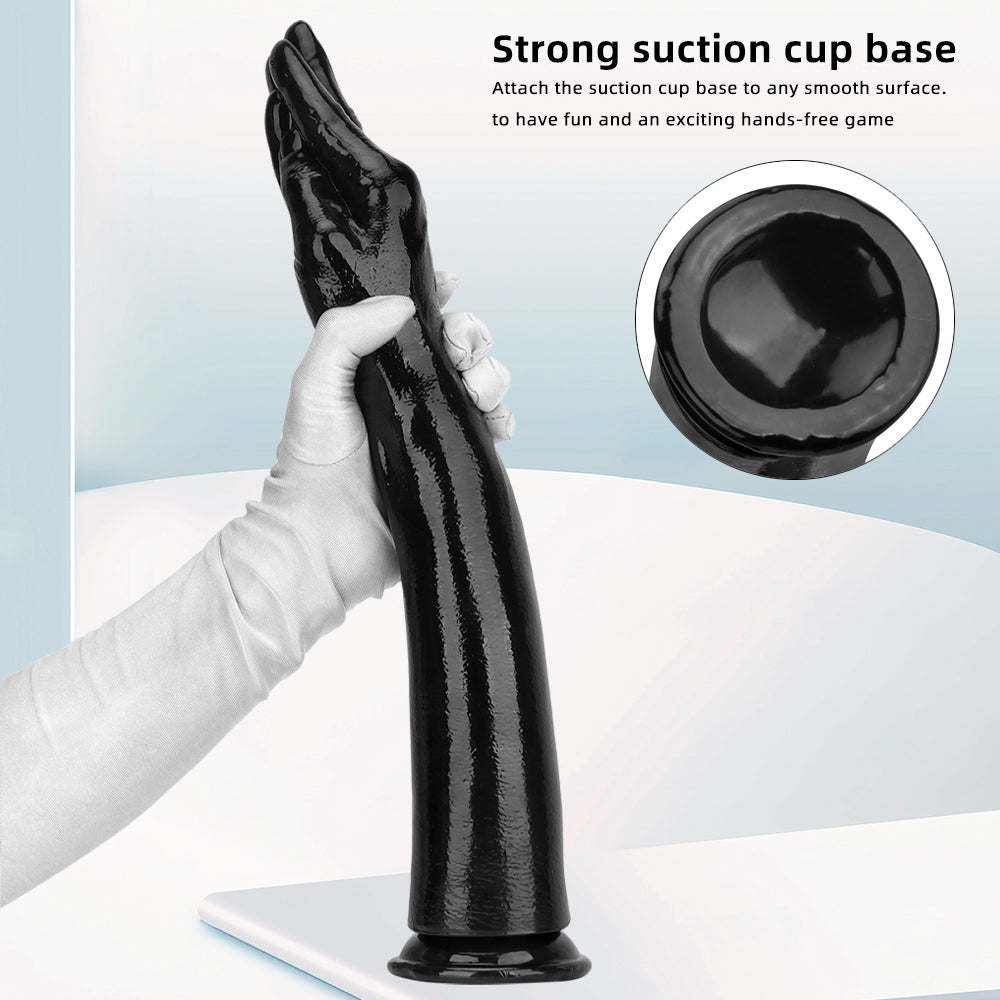 Fist Dildo Tay Đen 42.5cm Siêu Dài Thực Tế