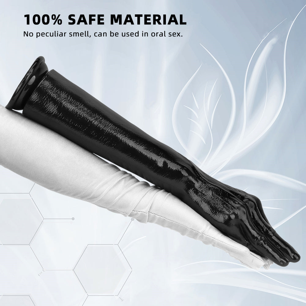 Fist Dildo Tay Đen 42.5cm Siêu Dài Thực Tế