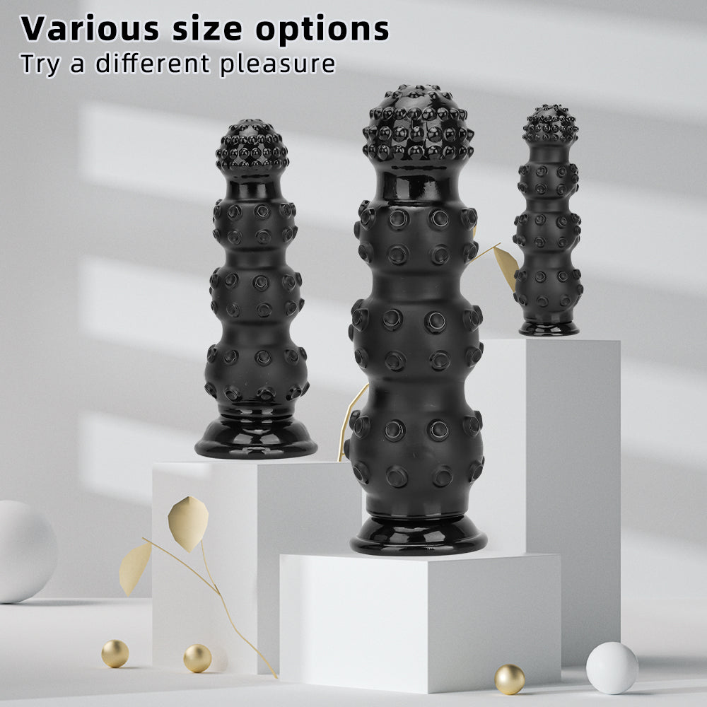 Tentacle Monster Dildo Đen 34cm Hạt Quái Vật Huyền Bí