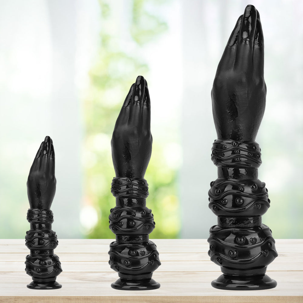 Fist Dildo Tay Đen 34cm 7.5cm Đường Kính Mạnh Mẽ Huyền Bí