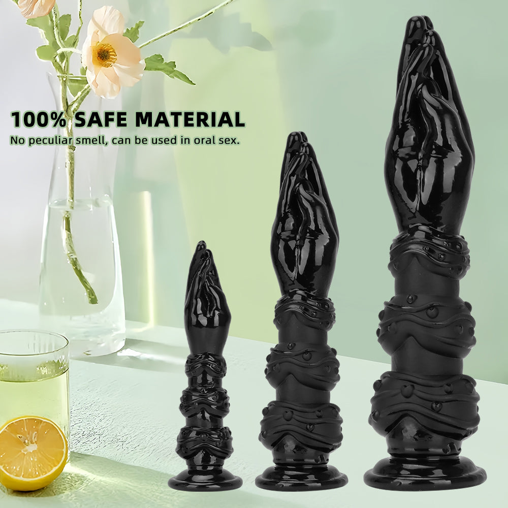 Fist Dildo Tay Đen 34cm 7.5cm Đường Kính Mạnh Mẽ Huyền Bí