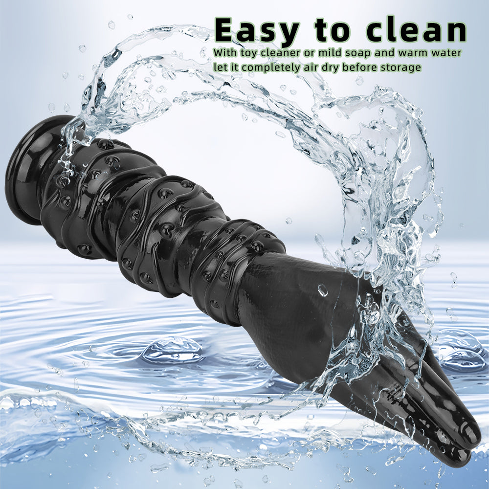 Fist Dildo Tay Đen 34cm 7.5cm Đường Kính Mạnh Mẽ Huyền Bí