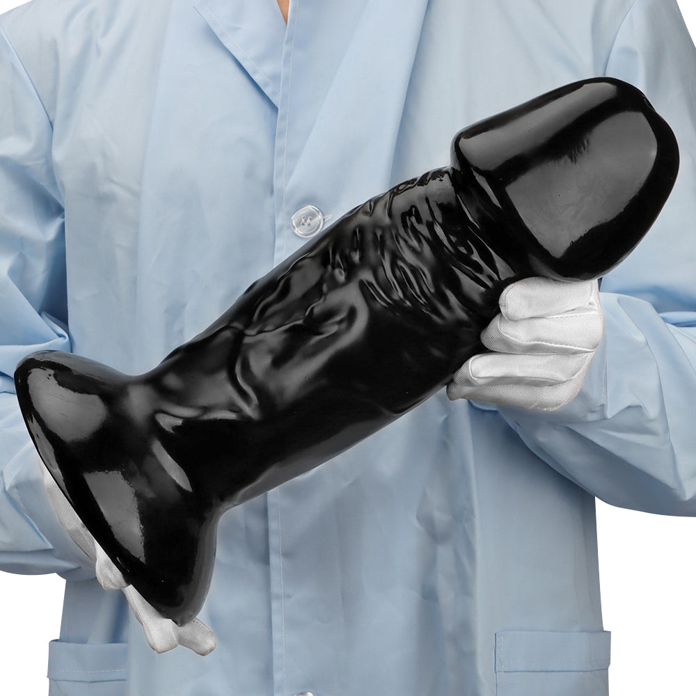 Butt Plug Đen Khổng Lồ 34cm 10cm Siêu Mạnh Mẽ
