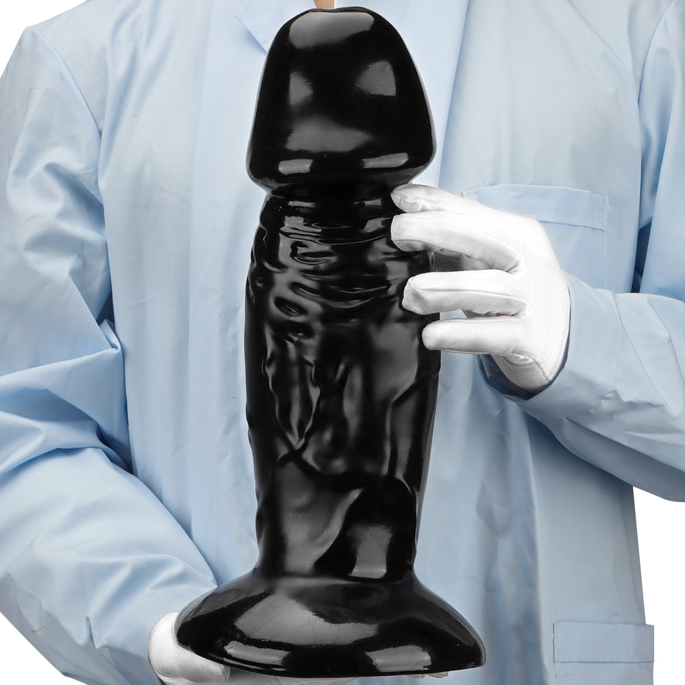 Butt Plug Đen Khổng Lồ 34cm 10cm Siêu Mạnh Mẽ