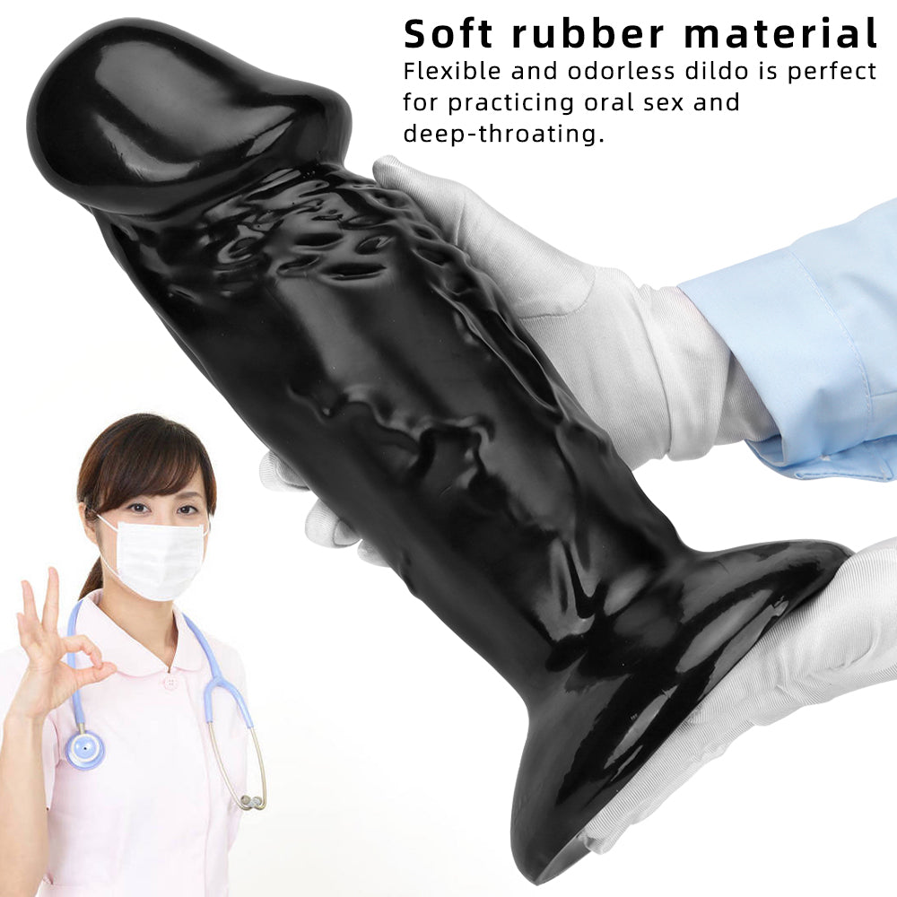 Butt Plug Đen Khổng Lồ 34cm 10cm Siêu Mạnh Mẽ