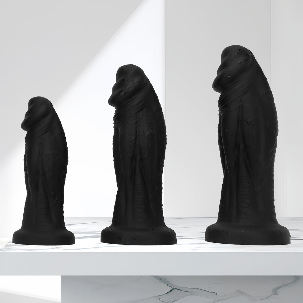 Dildo Silicone Đen 3 Inch Siêu To Dày Đầy Đặn Mãnh Liệt