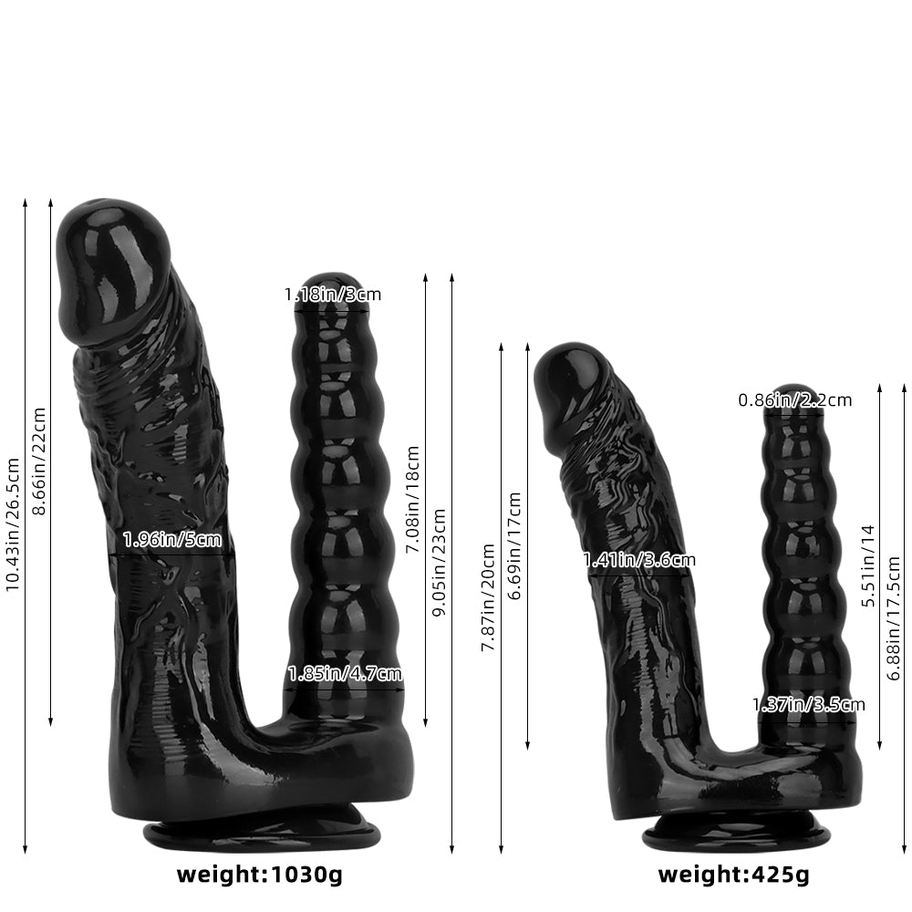Dildo kép đen lớn realistic xuyên thấu đôi sướng kép