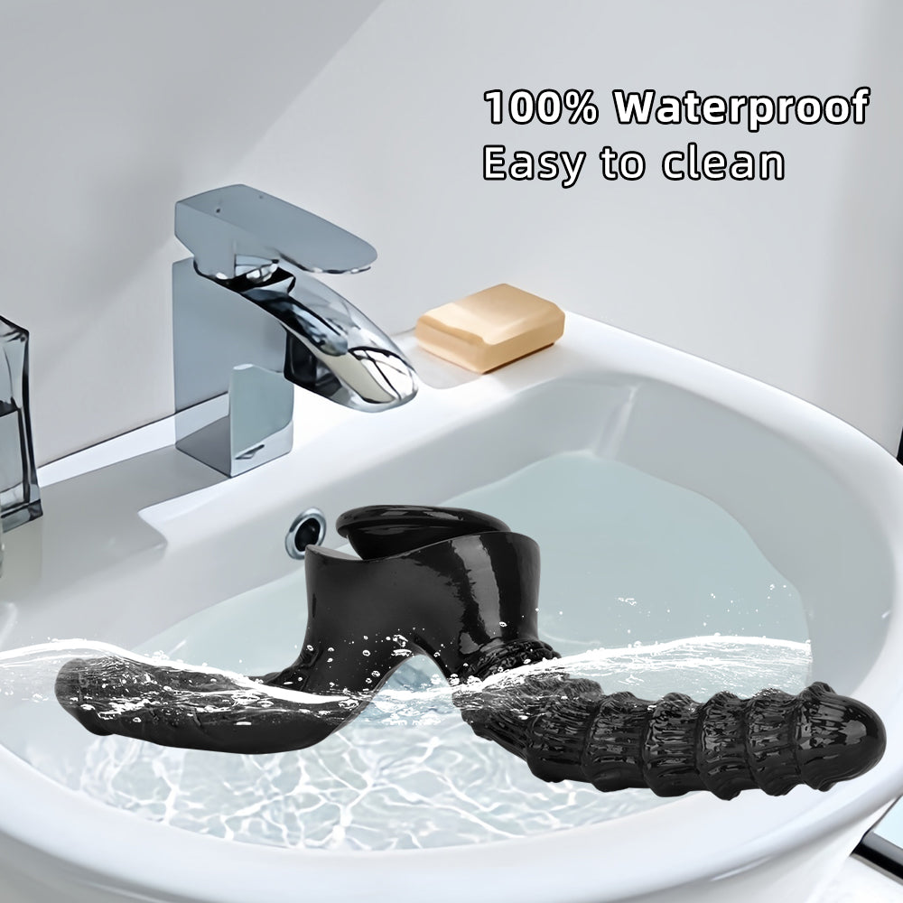 Dildo Đeo Đen Kép 10 Inch Thỏa Mãn Đỉnh Cao