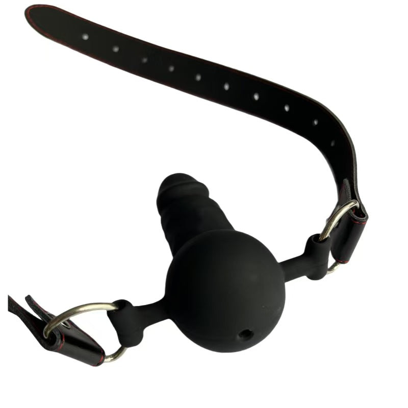 Gag Dildo BDSM Đen 3