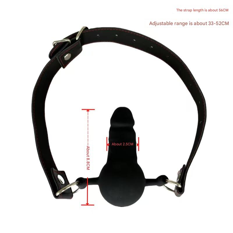 Gag Dildo BDSM Đen 3