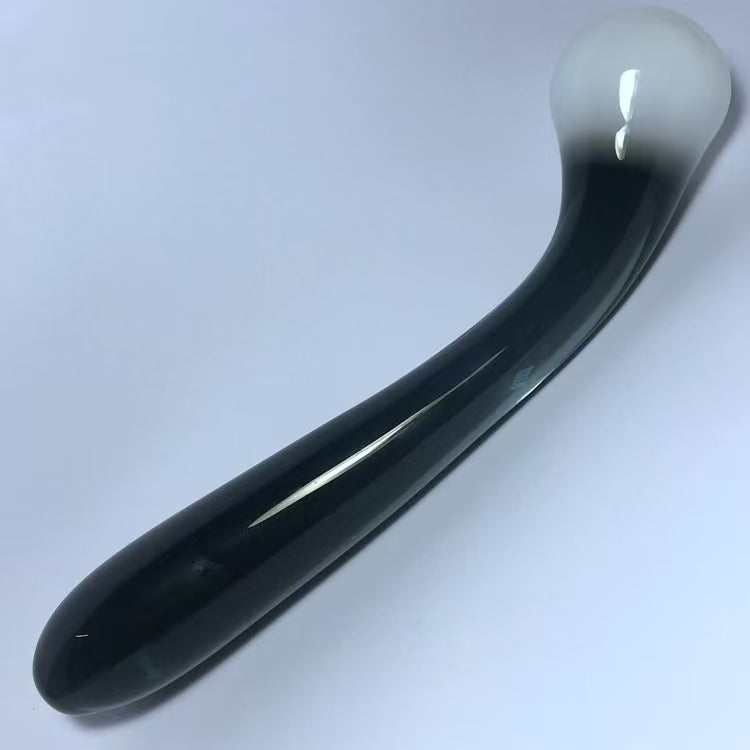 Glass Dildo Đen Trắng G-Spot 20cm Cao Cấp